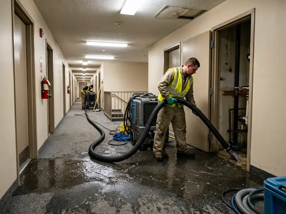 multi-unit-apartment-hallway-f-005 — frequently asked questions, Emergency Burst Pipe Water Extraction & Removal in Stockton…